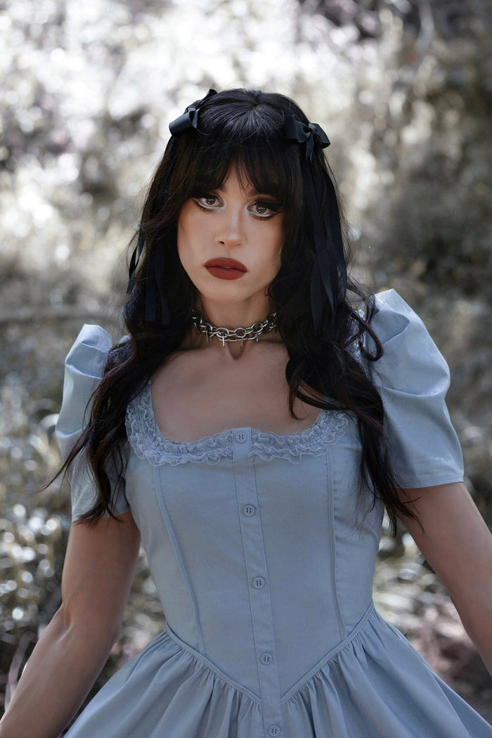 ruffled cottagecore cinderella dress