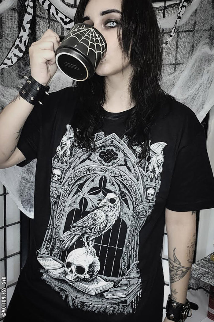 Quoth the Raven T-shirt [GRAY]