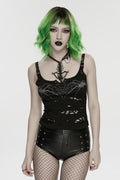 distressed spiderweb tank top