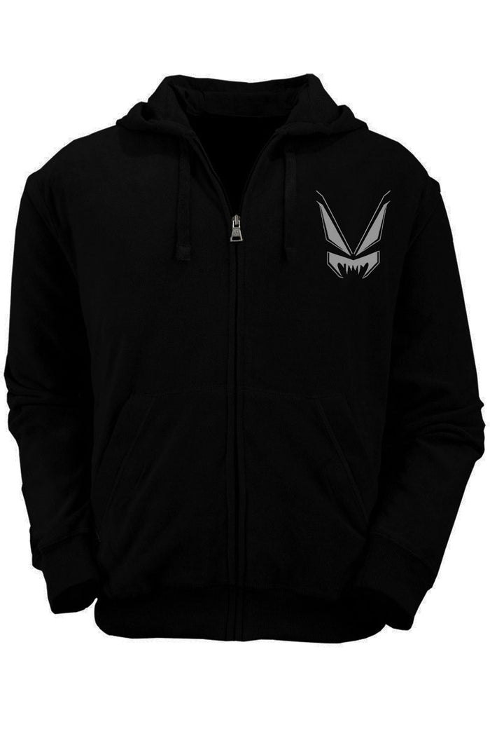 Black hoodie with VampireFreaks logo on chest