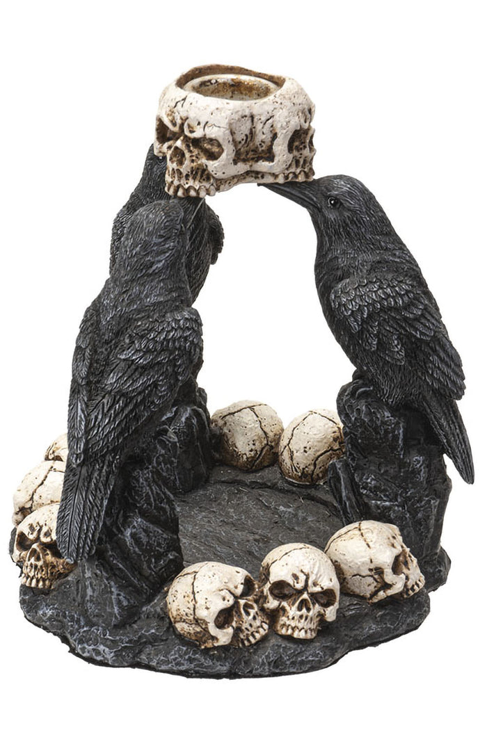 Raven Backflow Incense Burner