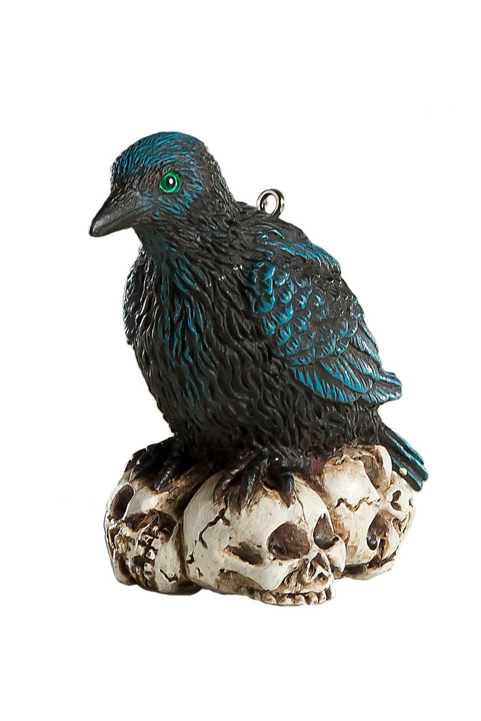 black crow xmas ornament