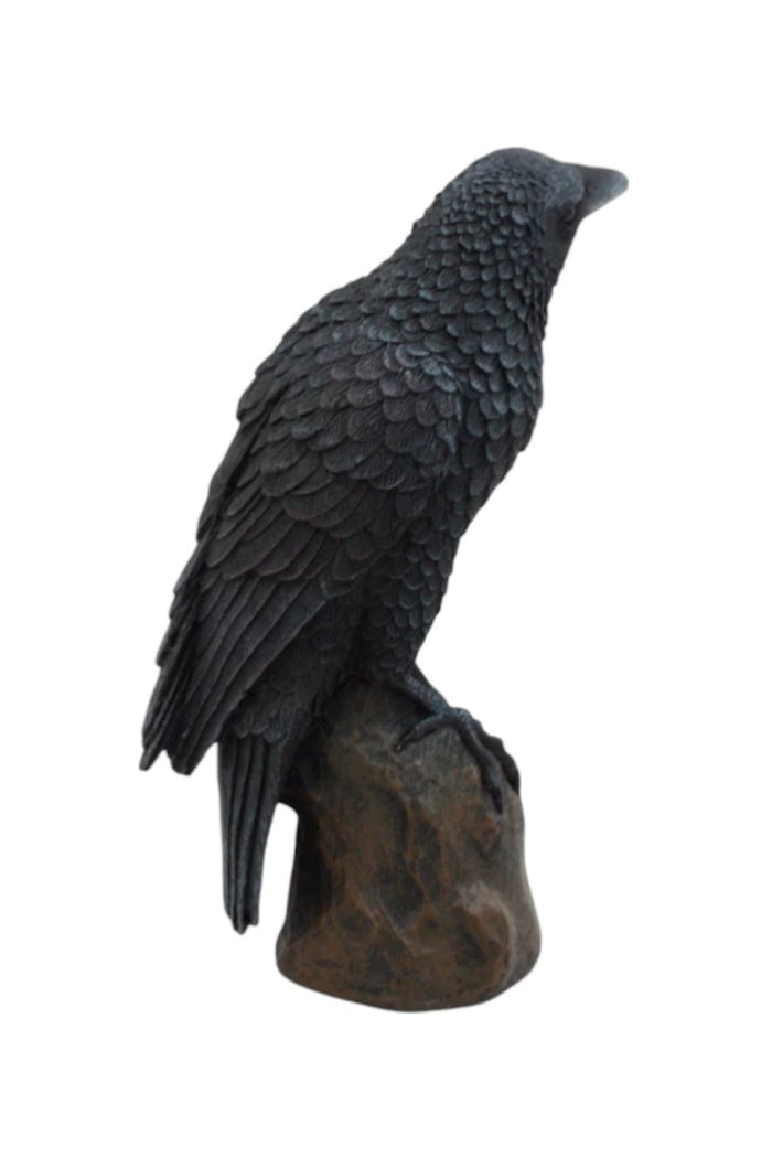 gothic raven sculpture