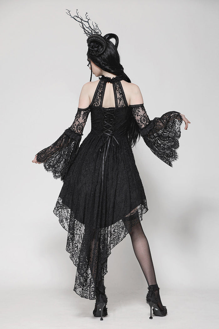 flared sleeve witch dress