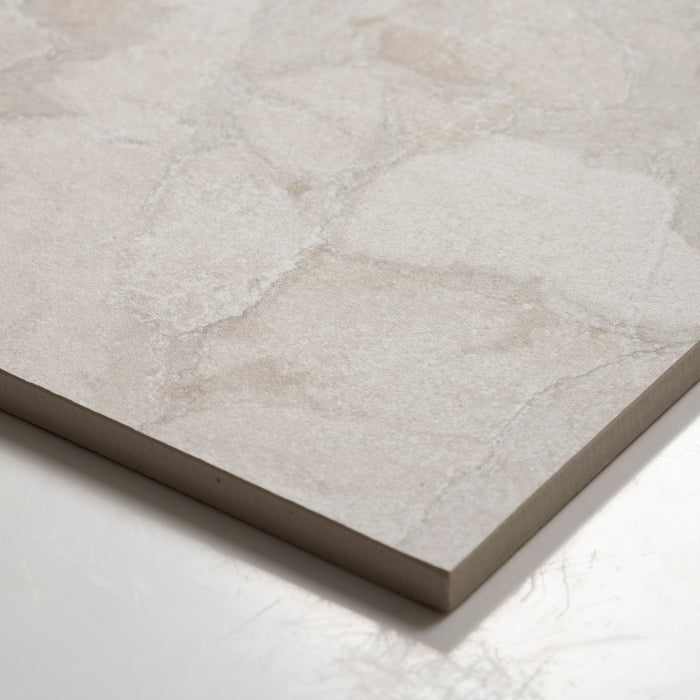 Oblique Roccia White Lappato Porcelain Tile P4 600 x 1200mm MATSWHN2 - The Blue Space