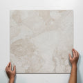 Single with Hand Roccia White Lappato Porcelain Tile P4 600 x 600mm MATSWHN1 - The Blue Space