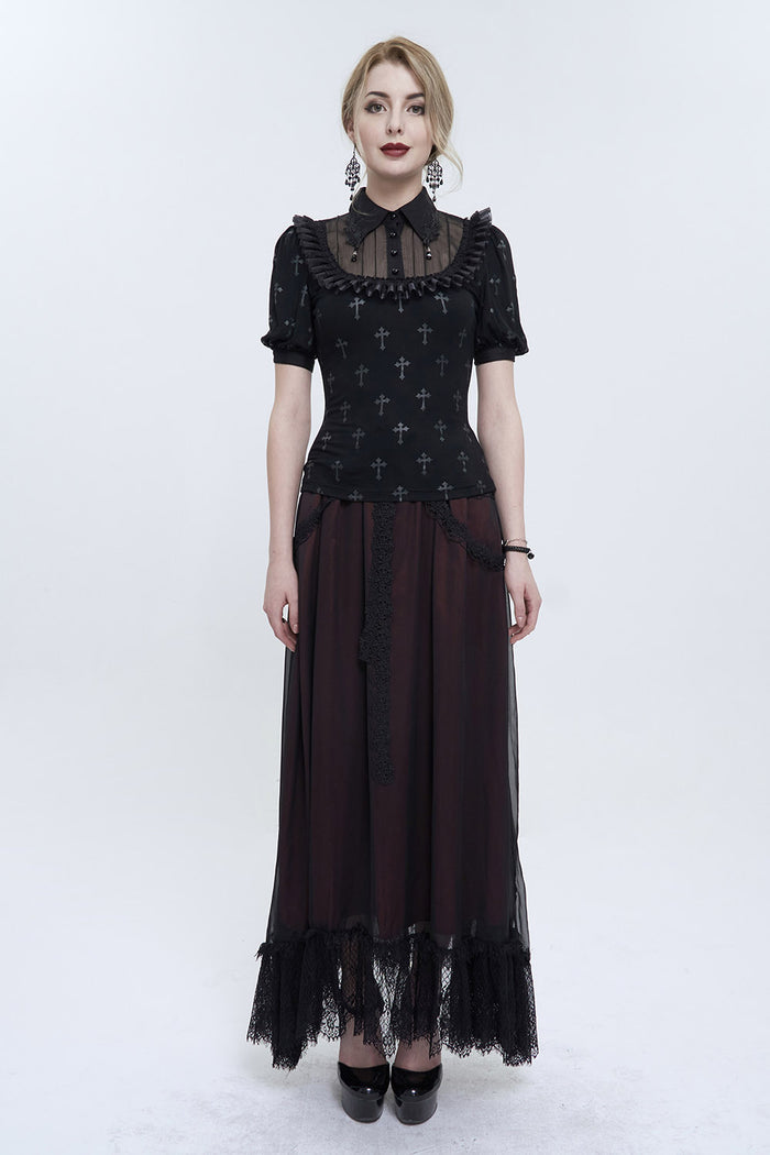 womens ruffled blouse