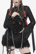 small black monster purse
