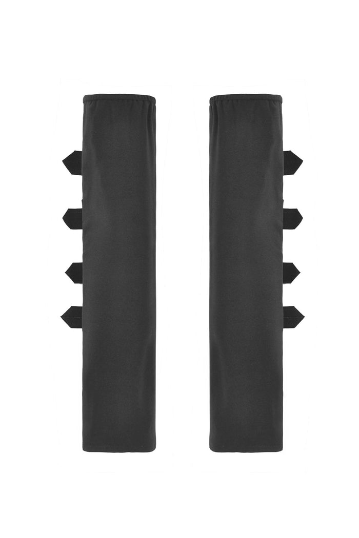 Black punk arm warmers
