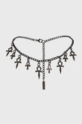trad goth choker necklace