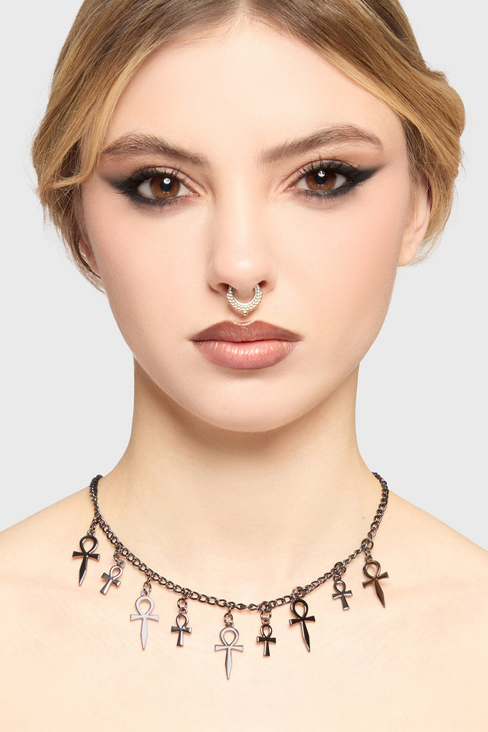 ankh symbol gothic necklace