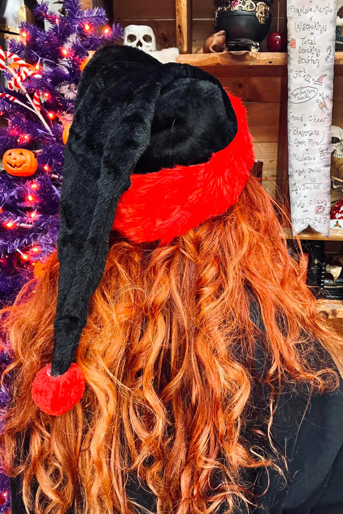 black santa hat for men