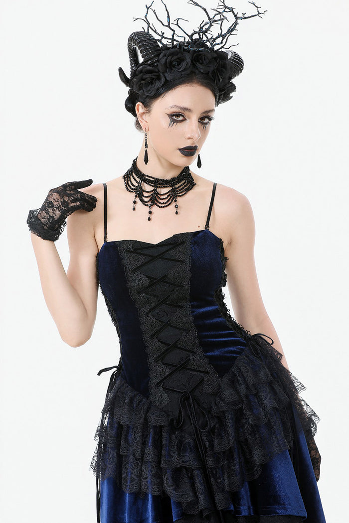 ruffled long maxi dress by dark in love