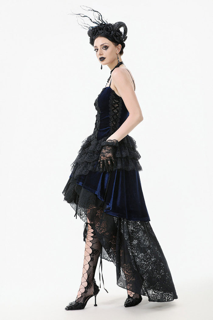 high low hem ruffled long maxi dress