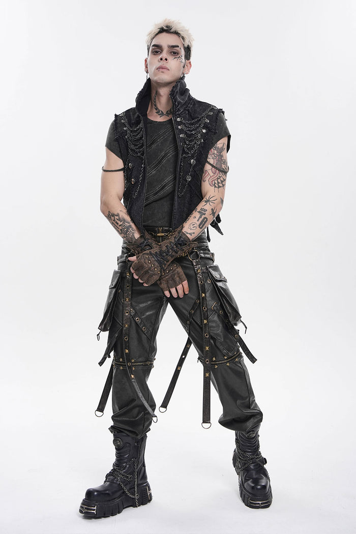 Punk vest for men