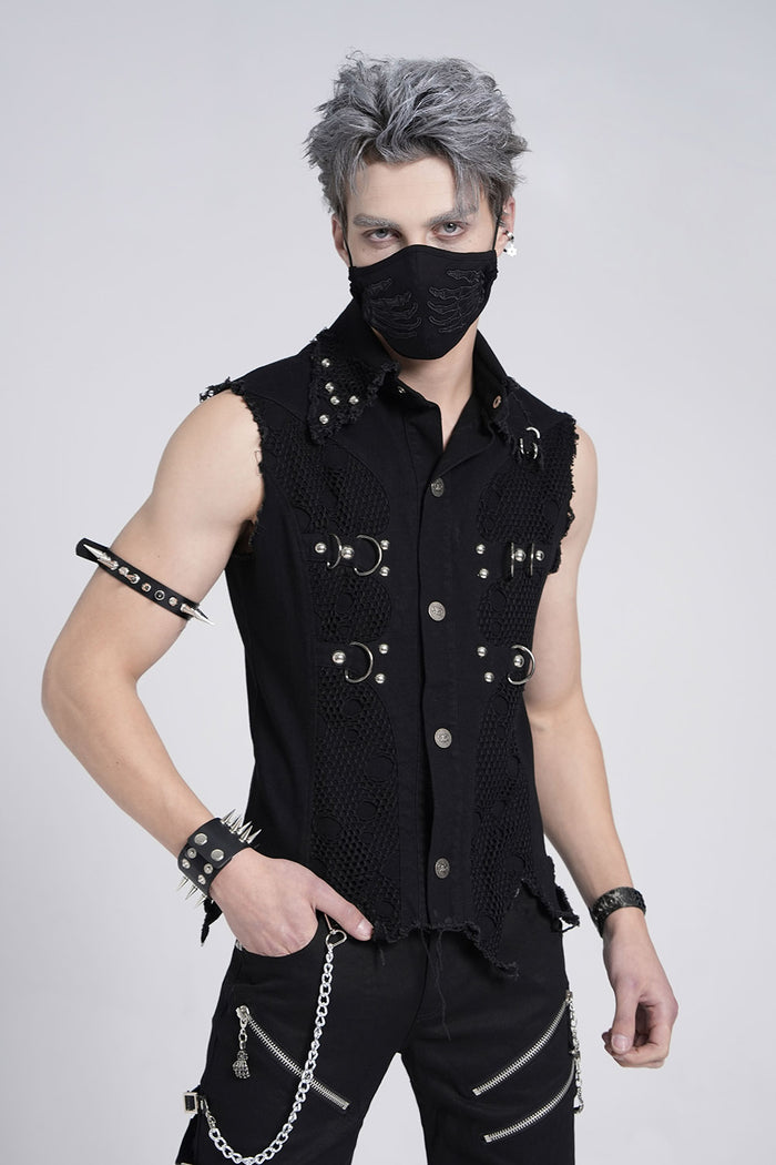 mens gothic vest