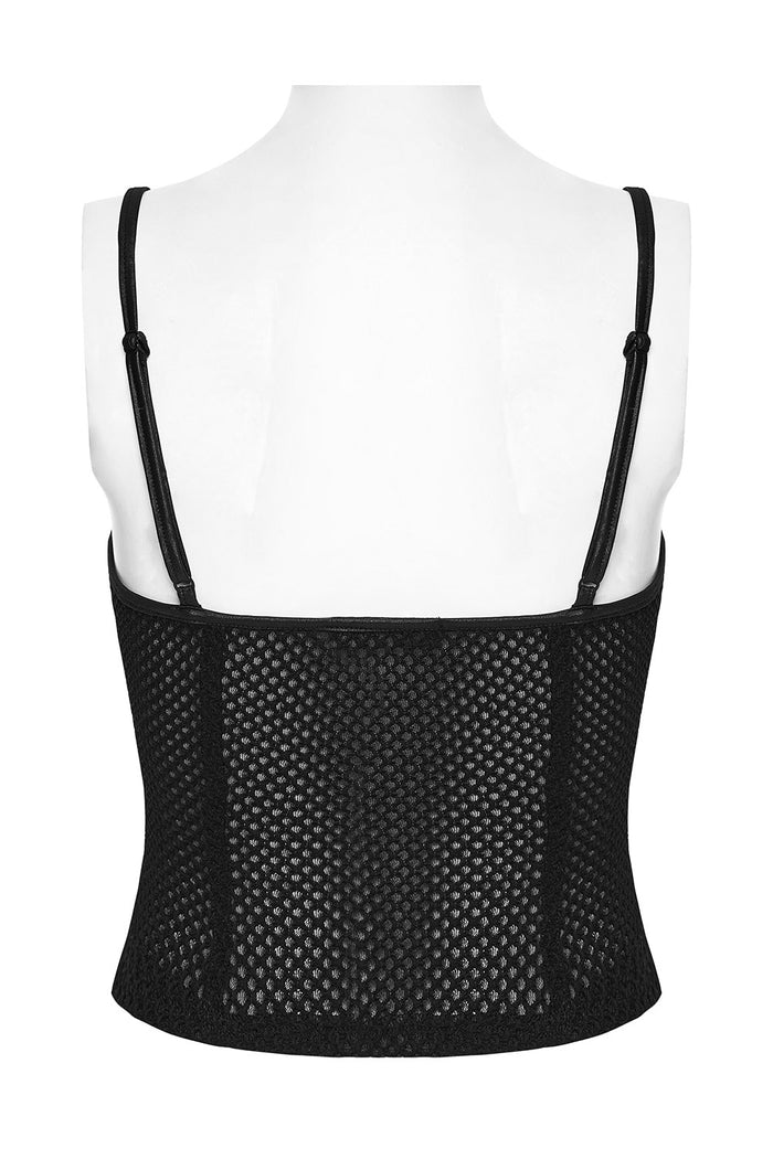 gothic black tank top by punk rave