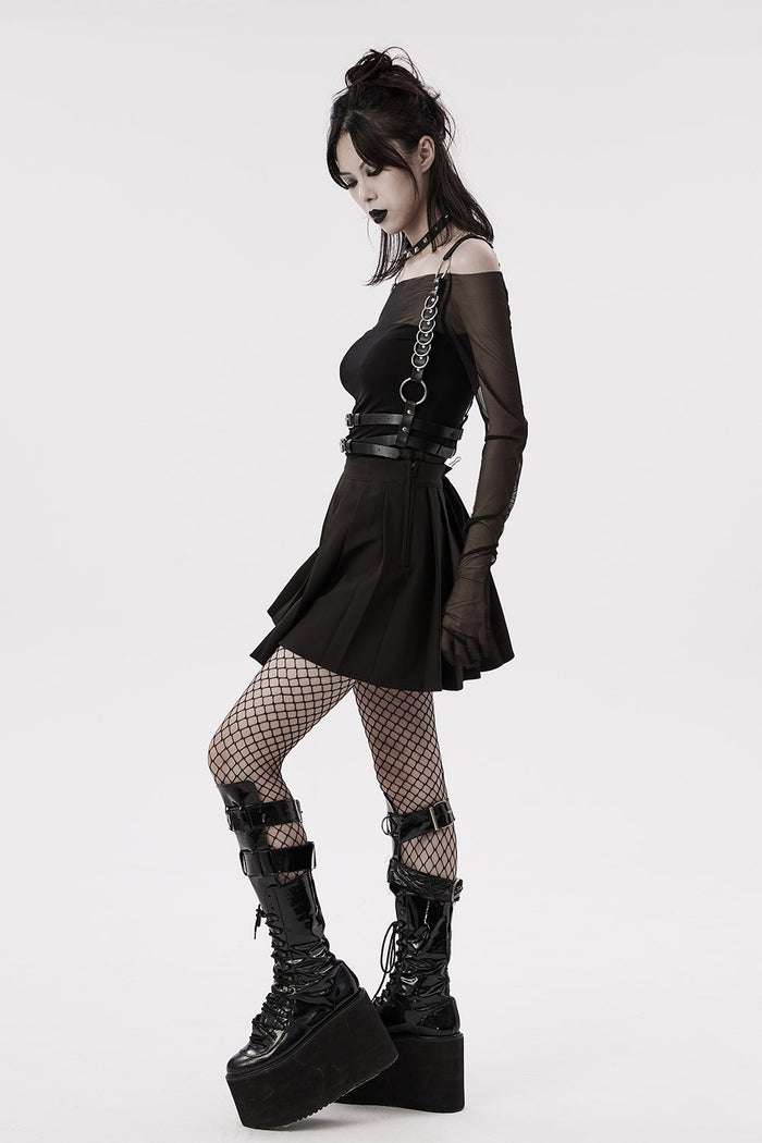 vegan leather raver harness