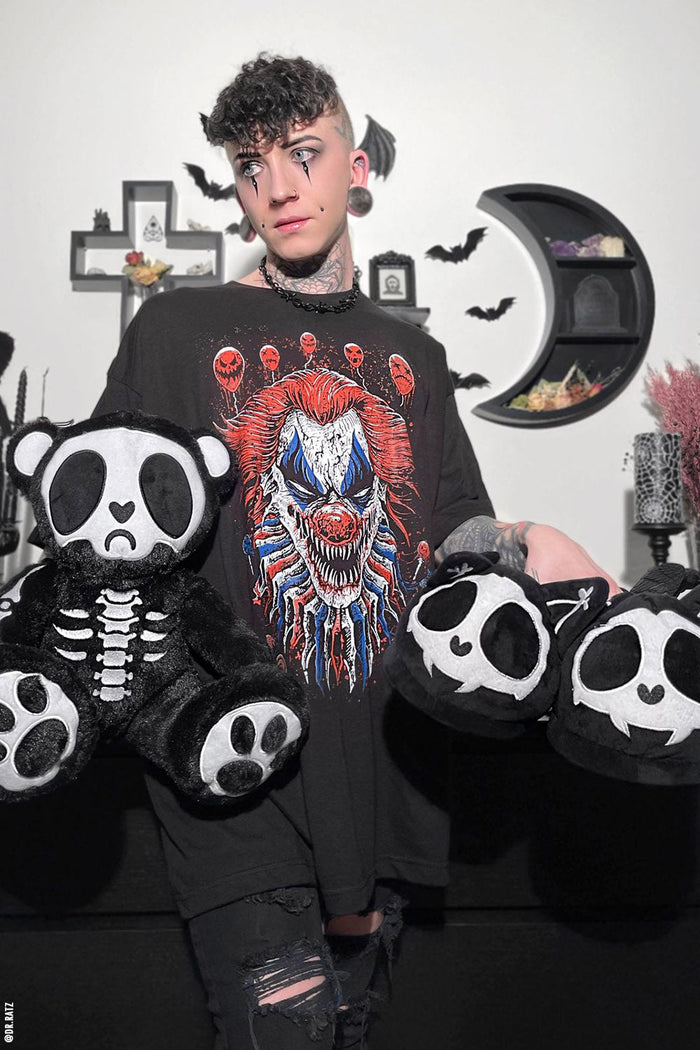 Skelekitty Slippers [DEFECTIVE/CLEARANCE]