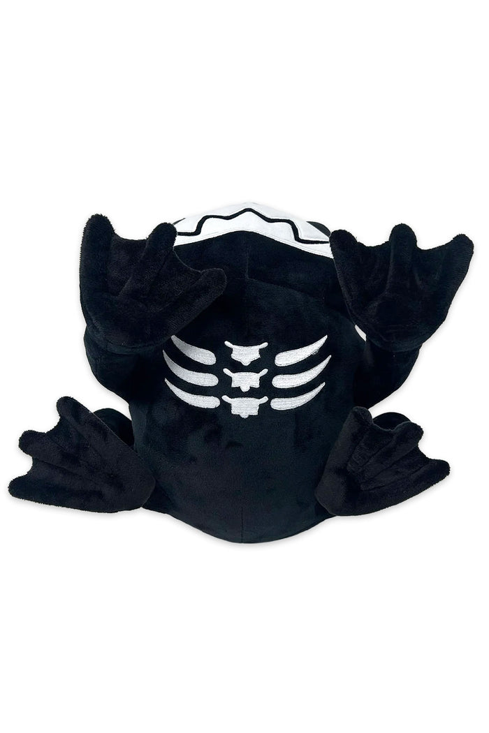 funny dark humor skeleton toad  frog plush toy