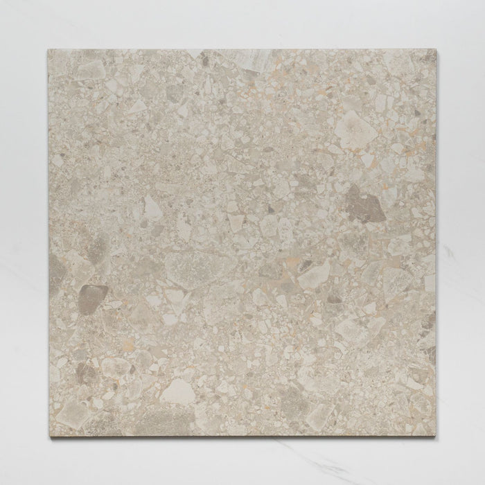 Single No Hand Southside Beige Terrazzo External P5 Porcelain Tile 450 x 450mm 45STUBEX - The Blue Space