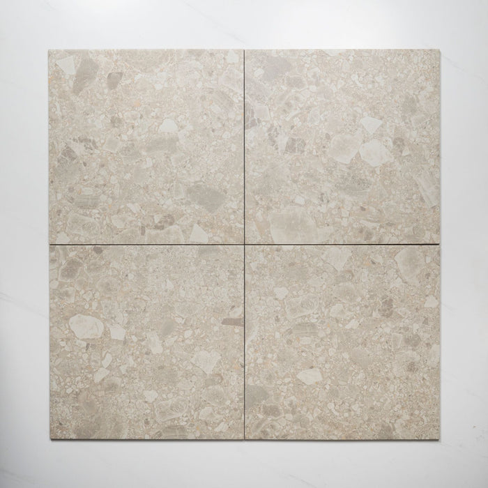 Faces Southside Beige Terrazzo External P5 Porcelain Tile 450 x 450mm 45STUBEX - The Blue Space