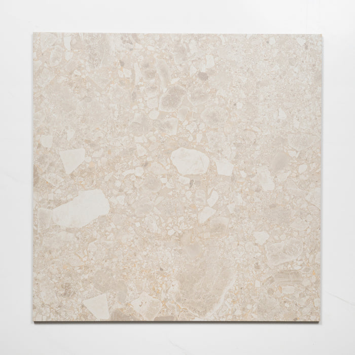 Faces Southside Beige Terrazzo External Porcelain Tile P5 600mm x 600mm 6STUBEX - The Blue Space