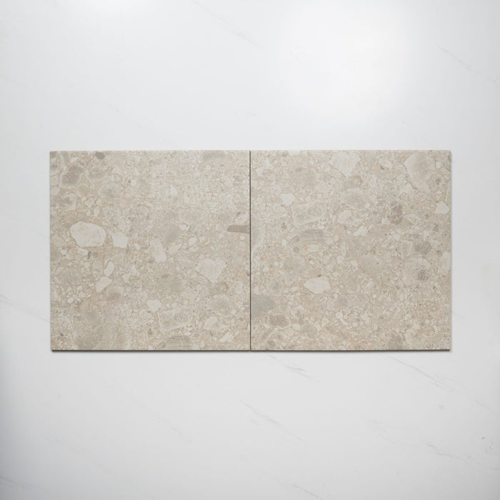 Pattern Lay No Hand Southside Beige Terrazzo Matte P2 Porcelain Tile 450 x 450mm 45STUBEM - The Blue Space