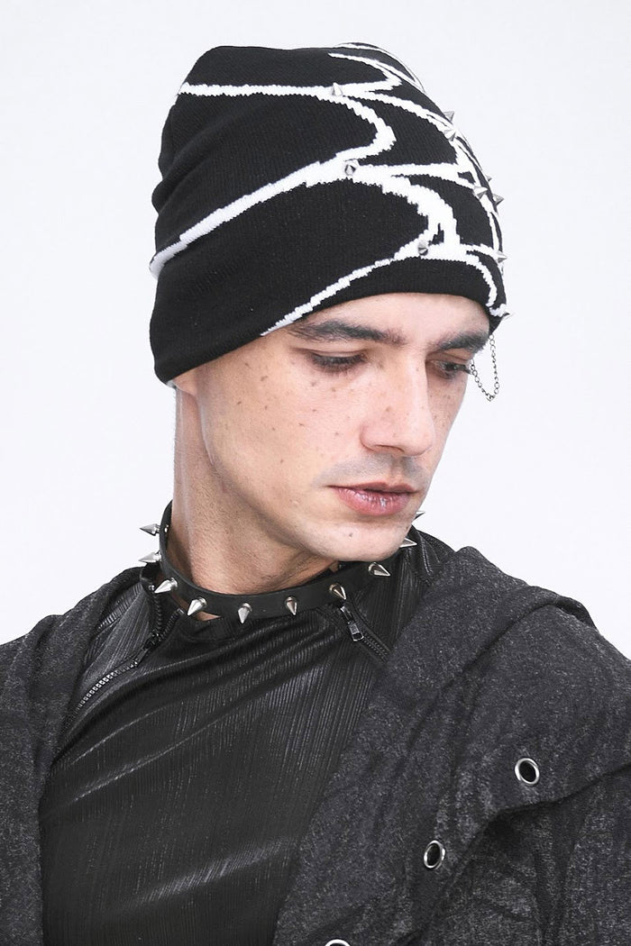 mall goth spiked beanie
