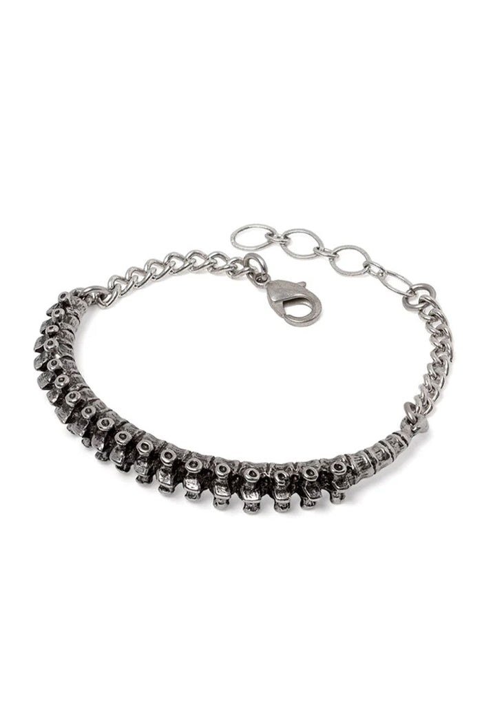 Goth metal spine bracelet jewelry