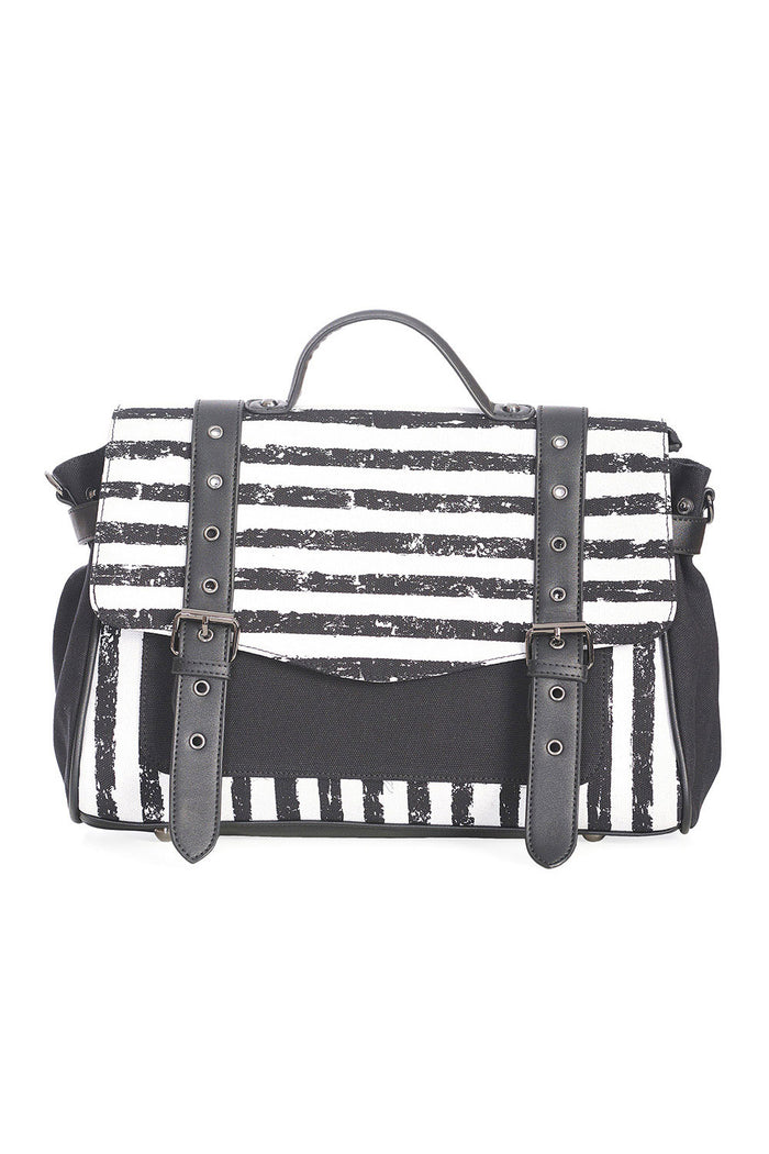 Spirit Summoner Striped Bag [BLACK/WHITE]