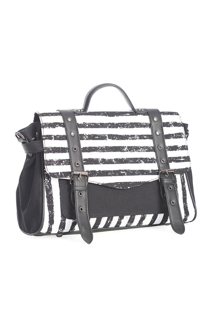 Spirit Summoner Striped Bag [BLACK/WHITE]