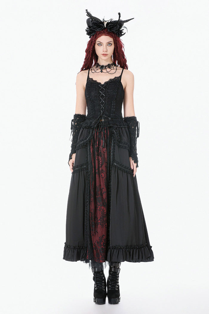 dark lolita gothic tank top