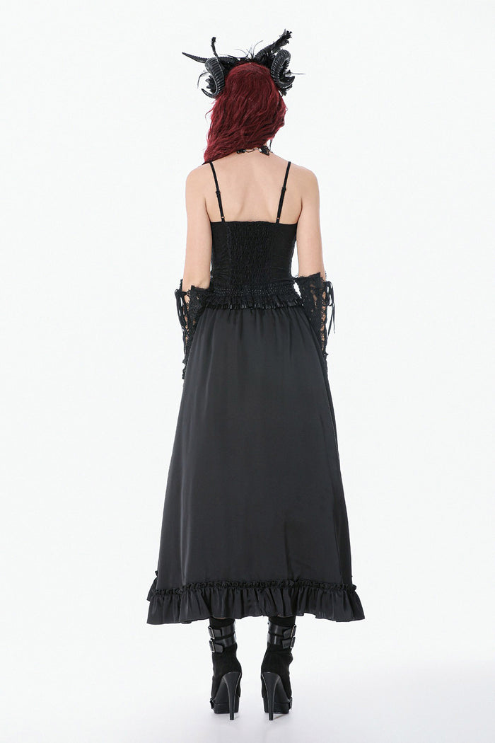 peplum hem gothic tank top