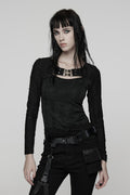 long sleeve gothic top