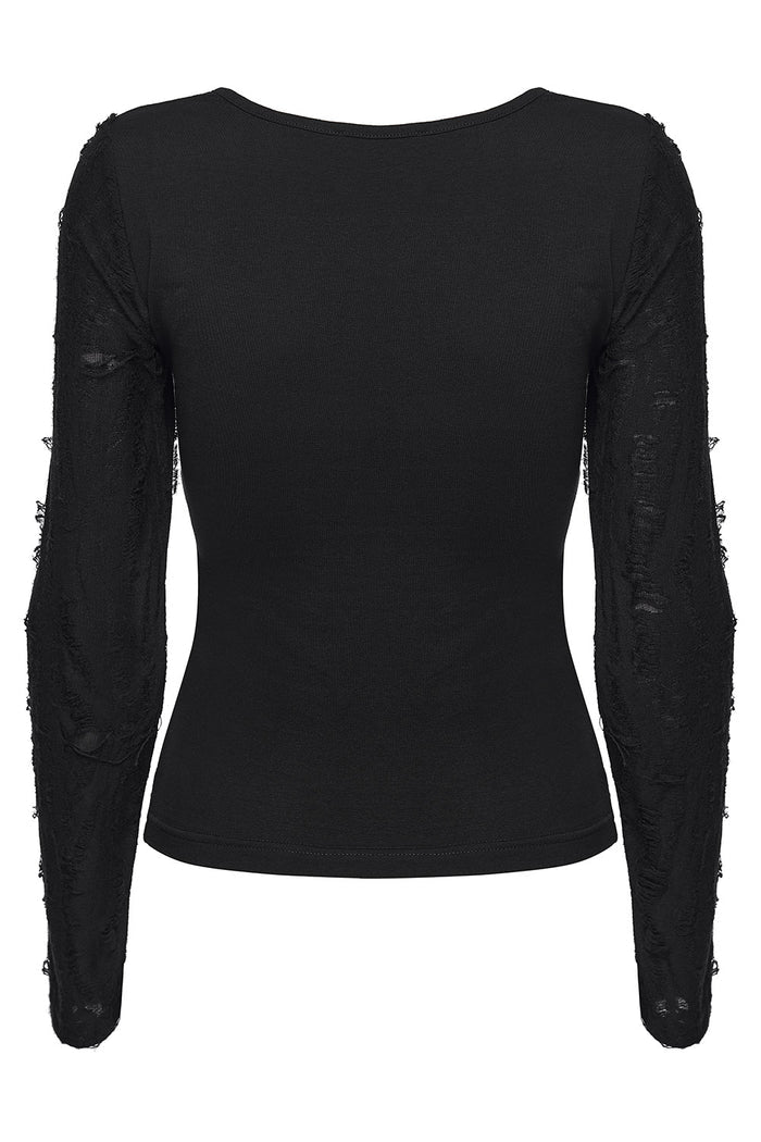 gothic long sleeve grunge top