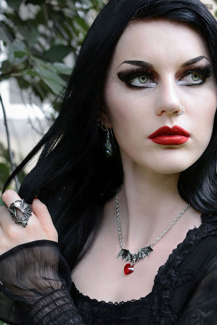 gothic alchemy england bat ring