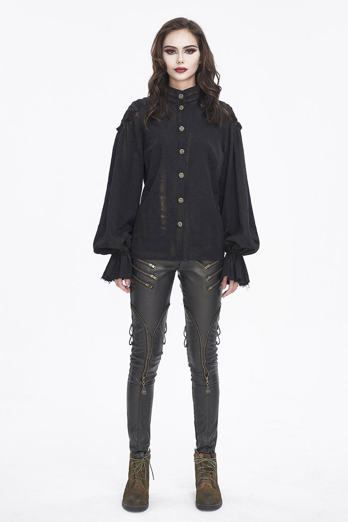 aged distressed womens shirt