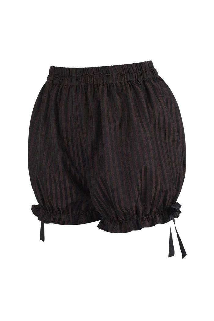 brown and black ribbon bow ruffled steampunk bloomers