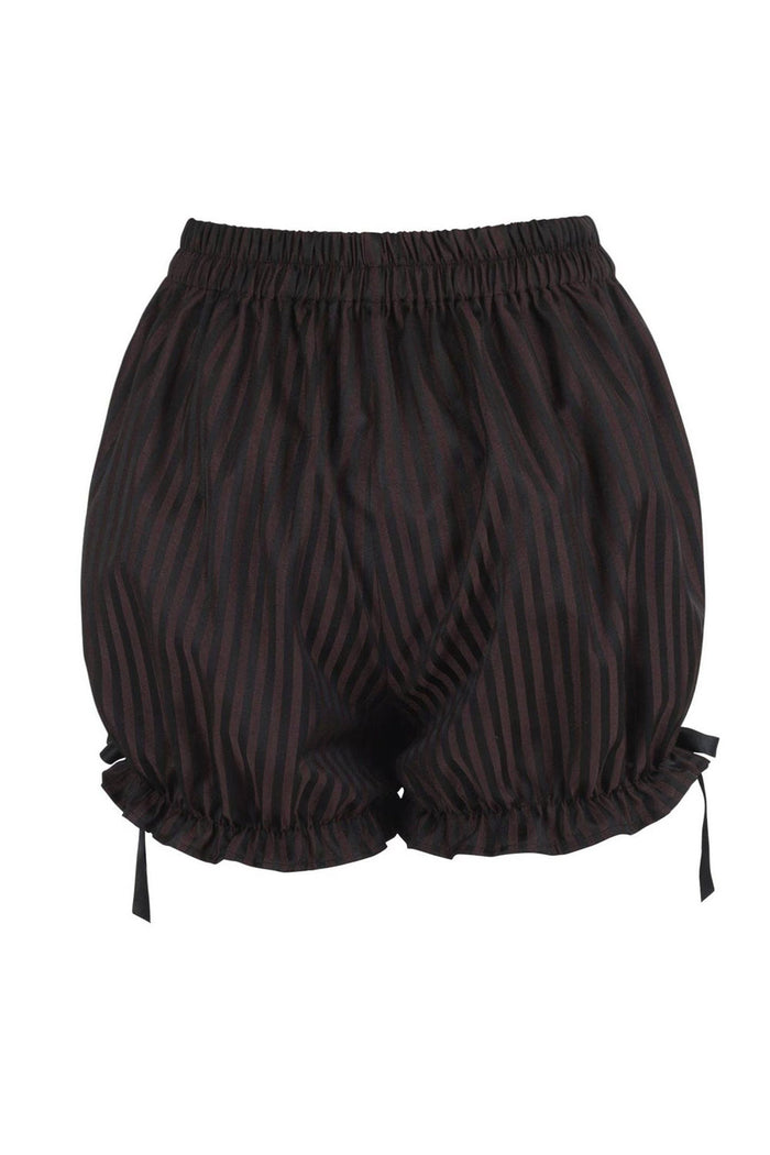 ruffled high waisted steampunk striped bloomers by daisy corsets