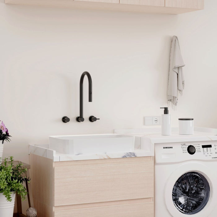 Lifestyle 2 Suprema Wall Top Assembly - Matt Black SUP800WTA_MB - The Blue Space