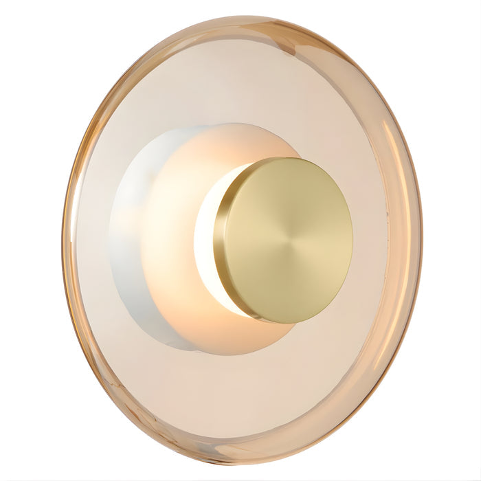 Telbix Amity Wall Light Amber AMITYWB25-BRSAM - The Blue Space