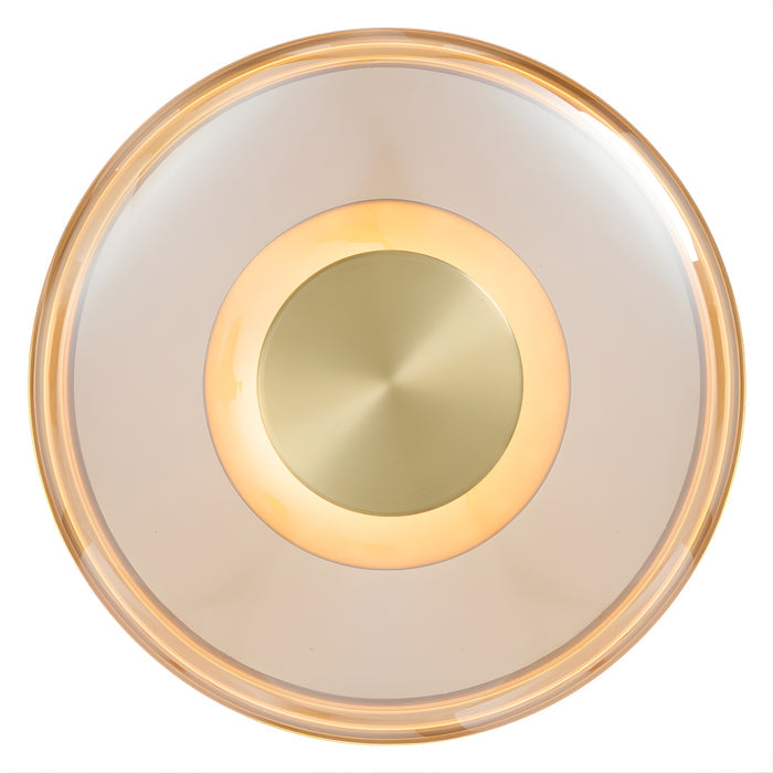 Front Telbix Amity Wall Light Amber AMITYWB25-BRSAM - The Blue Space