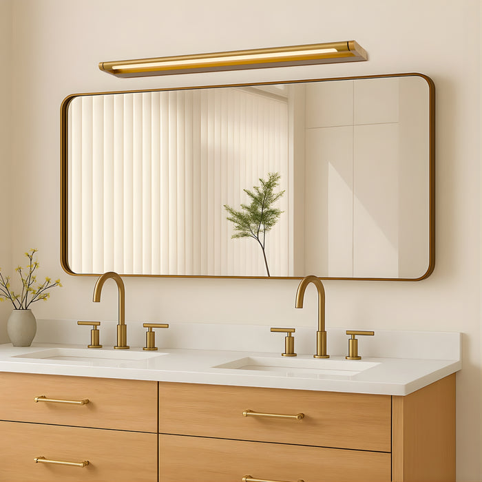 Lifestyle Telbix Arvin 80 Vanity Wall Light Antique Gold  ARVINWB80-AG3C - The Blue Space