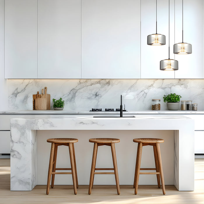 Lifestyle Telbix Cedro 1 Pendant Light Black  CEDROPE1-BK - The Blue Space