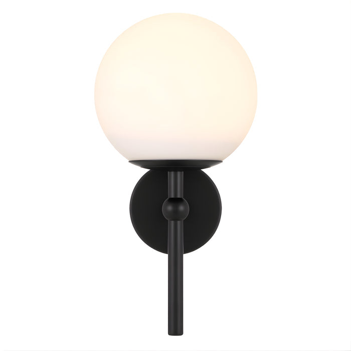 Front Telbix Eterna 1 Wall Light Black Opal Matte  ETERNAWB1-BKOP - The Blue Space
