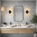 Telbix Eterna 2 Wall Light Black Clear