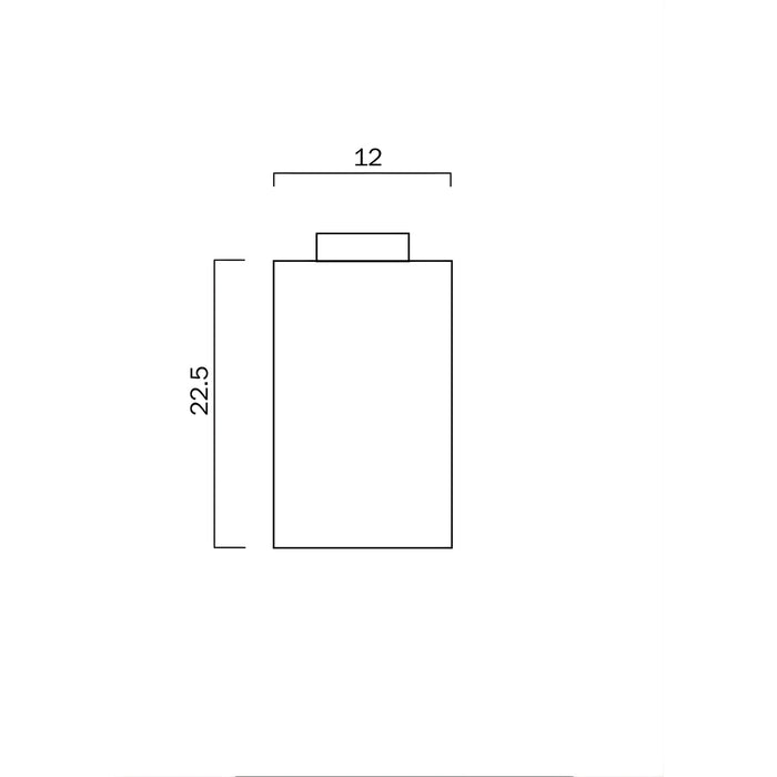 Line Drawing Telbix Fila Batten Fix Ceiling Light Nickel  FILABF-FRNK - The Blue Space