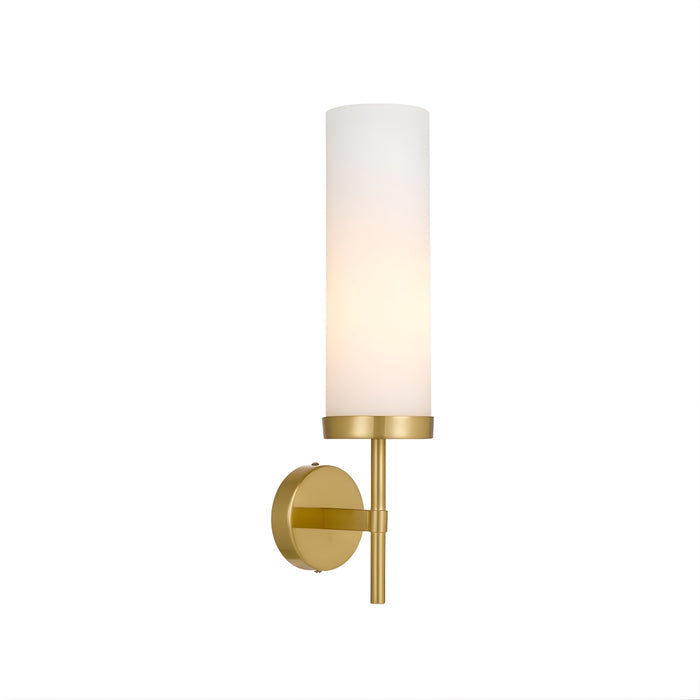Telbix Garot Wall Light Antique Gold Clear Opal Matte  GAROTWB-AGOP - The Blue Space