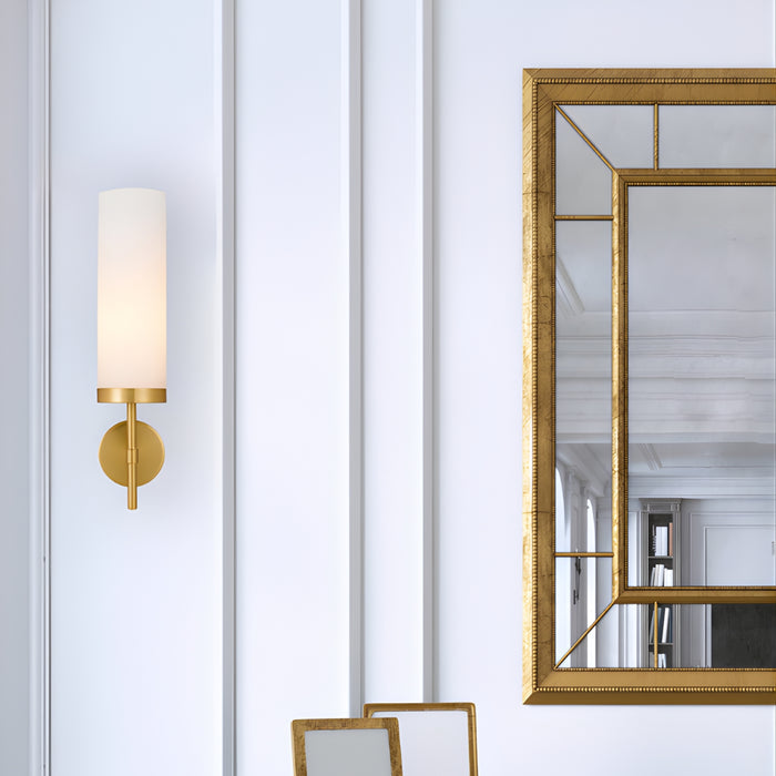 Lifestyle Telbix Garot Wall Light Antique Gold Clear Opal Matte  GAROTWB-AGOP - The Blue Space